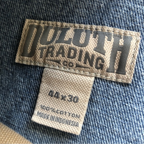 Duluth Trading Men’s Size W44/L30 Blue Jeans Denim Pants Classic Straight-Leg - Picture 4 of 16